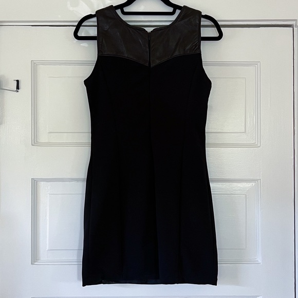 NWOT Vintage Twins Leather Collection Mini Dress - Picture 2 of 4